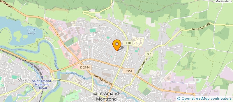 localisation de l'entreprise MADAME ANGELIQUE VIGNERON  SAINT-AMAND-MONTROND