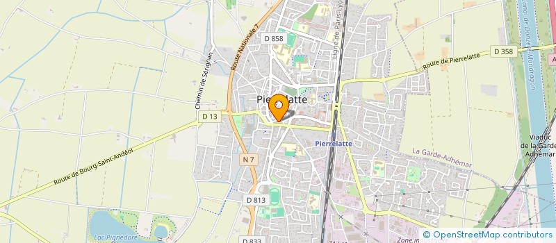 localisation de l'entreprise MADAME ANGELIQUE VILLENEUVE à PIERRELATTE