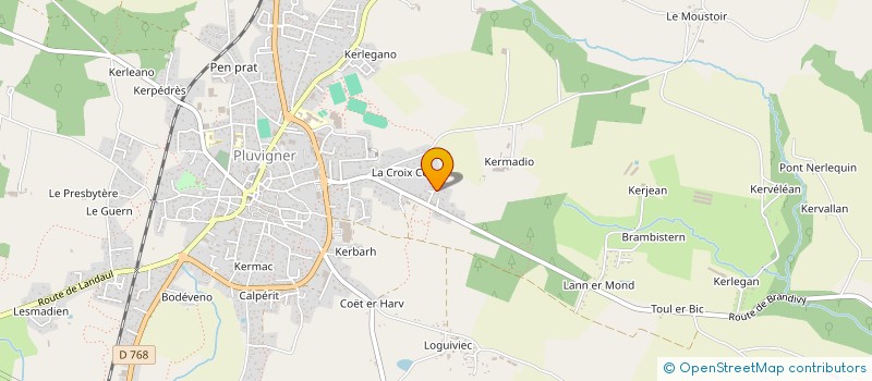 localisation de l'entreprise MADAME ANGELIQUE VRIGNAUD  PLUVIGNER