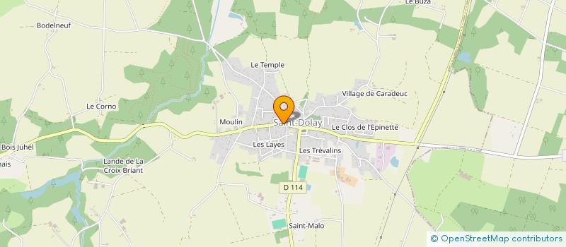 localisation de l'entreprise MADAME ANGELIQUE VUE à SAINT-DOLAY