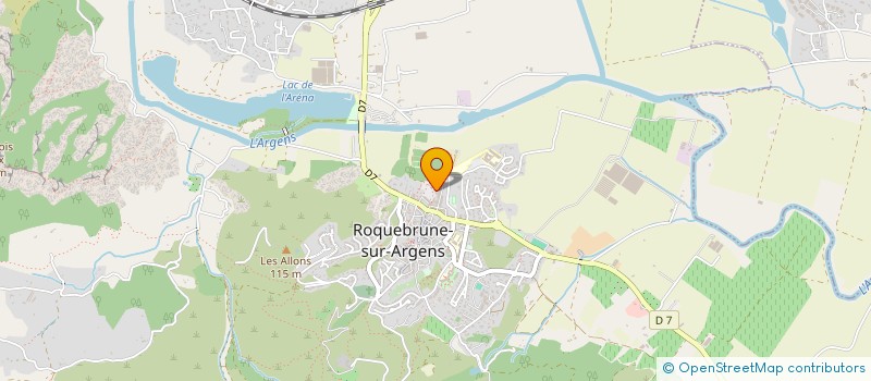 localisation de l'entreprise MADAME ANGELIQUE VURPILLOT à ROQUEBRUNE-SUR-ARGENS