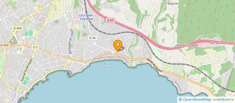 localisation de l'entreprise MADAME ANGELIQUE WAGNIER  LA CIOTAT