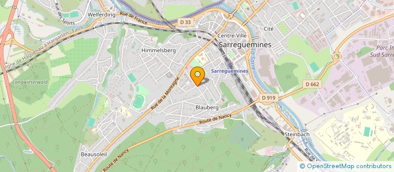 localisation de l'entreprise MADAME ANGELIQUE WOLF à SARREGUEMINES