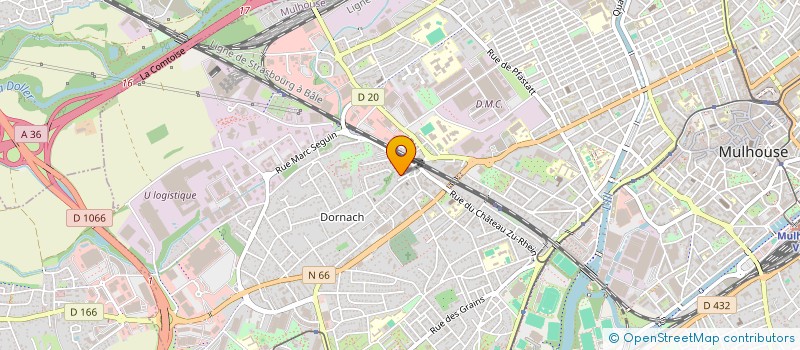 localisation de l'entreprise MADAME ANGELIQUE WUNENBURGER  MULHOUSE