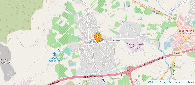 localisation de l'entreprise MADAME ANGELIQUE YERNAUX  POUSSAN