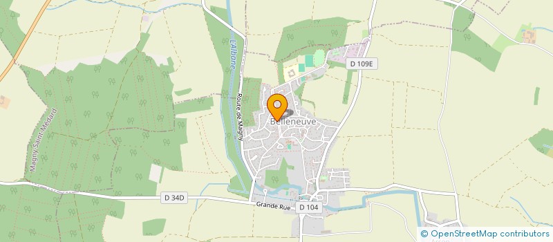 localisation de l'entreprise MADAME ANGELIQUE YOT  BELLENEUVE