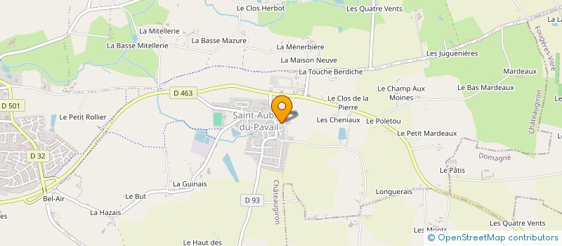 localisation de l'entreprise MADAME ANGELIQUE YVANEZ  CHATEAUGIRON