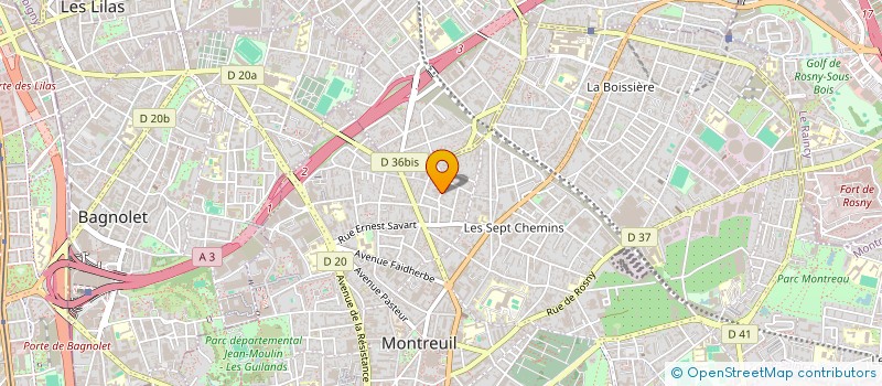 localisation de l'entreprise MADAME ANGELITA PEREIRA DA SILVA à MONTREUIL