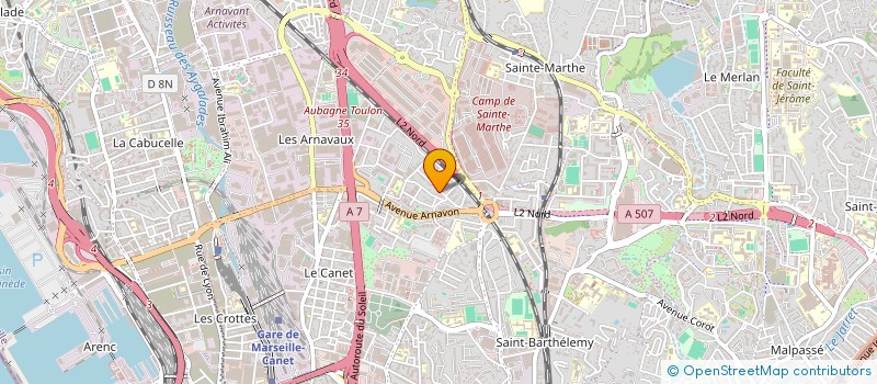 localisation de l'entreprise MADAME ANGELLE MICHELANGELI à MARSEILLE