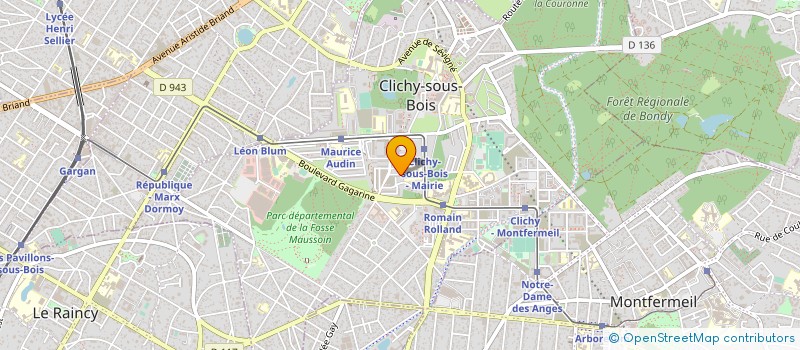 localisation de l'entreprise MADAME ANGHELINA BERCIU à CLICHY-SOUS-BOIS