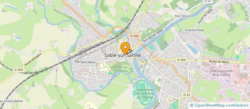 localisation de l'entreprise MADAME ANGIE ALORY  SABLE-SUR-SARTHE