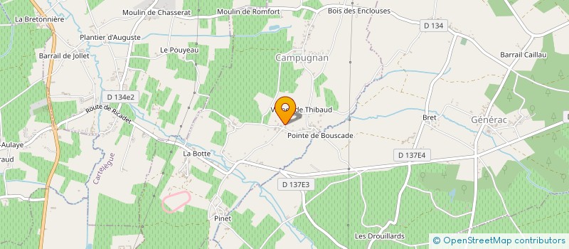 localisation de l'entreprise MADAME ANGIE AUGUSTE  CAMPUGNAN