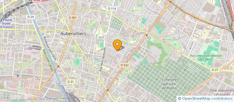 localisation de l'entreprise MADAME ANGIE ISONKELE  AUBERVILLIERS