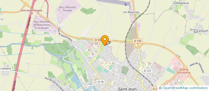 localisation de l'entreprise MADAME ANGIE TYDTGAT  SAINT-JEAN-D'ANGELY