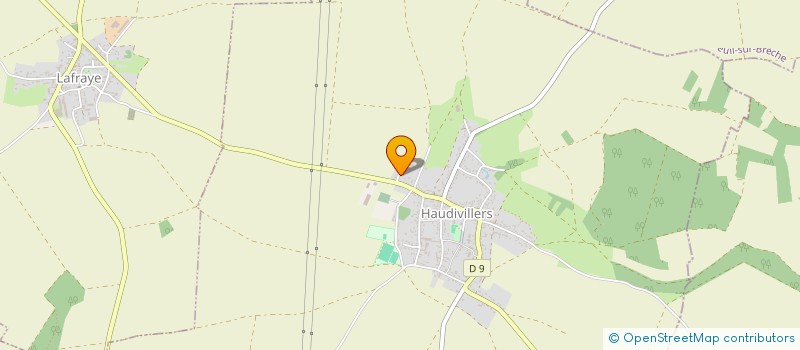 localisation de l'entreprise MADAME ANGLINA YVETTE ANDRE BERGER  HAUDIVILLERS