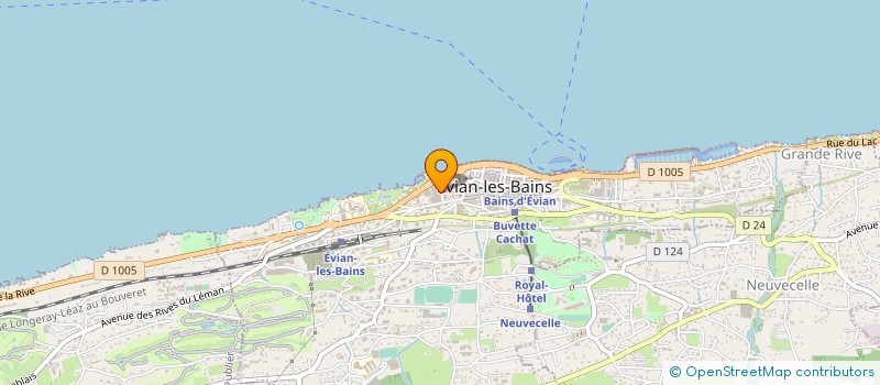 localisation de l'entreprise MADAME ANGY-PERPETUE TSAMALAX MATSANA  EVIAN-LES-BAINS