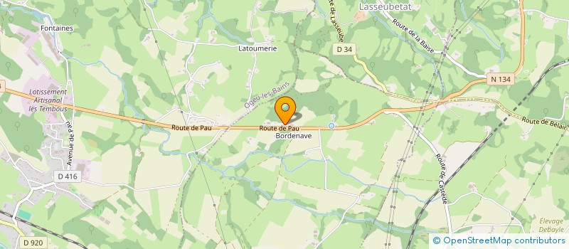 localisation de l'entreprise MADAME ANIA CHARRITTON  OGEU-LES-BAINS