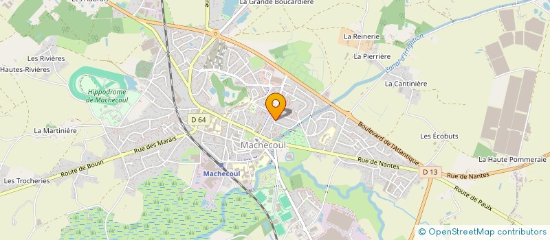 localisation de l'entreprise MADAME ANICEE HOOG  MACHECOUL-SAINT-MEME