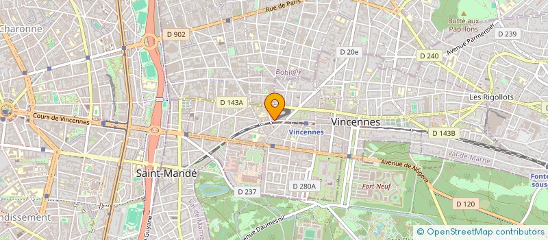 localisation de l'entreprise MADAME ANICIA OSER à VINCENNES