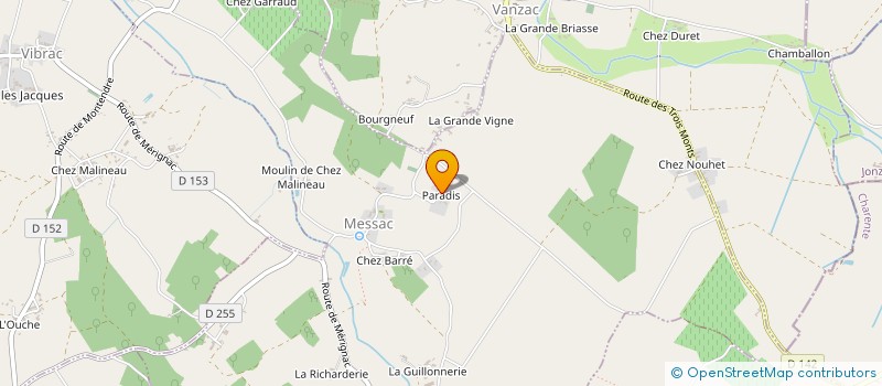 localisation de l'entreprise MADAME ANICK BARDIN  MESSAC