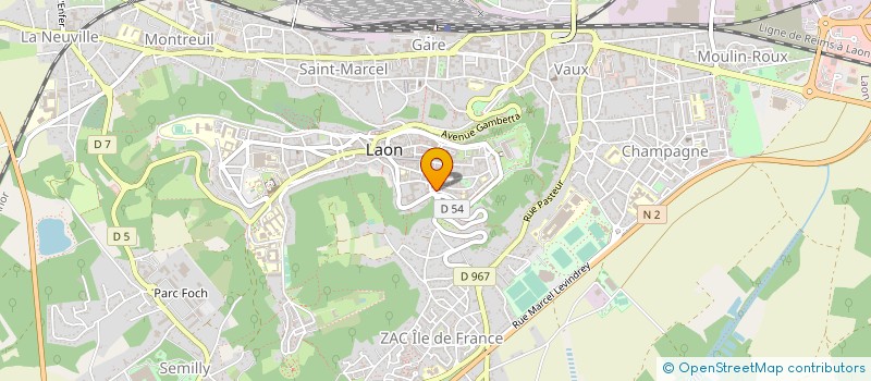 localisation de l'entreprise MADAME ANICK CHEVRIN à LAON
