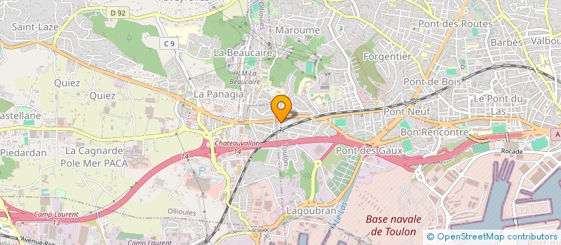 localisation de l'entreprise MADAME ANICK GUAZZETTI  SAINT-RAPHAEL