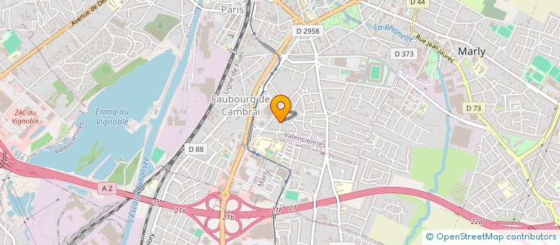 localisation de l'entreprise MADAME ANICK SIMON à VALENCIENNES
