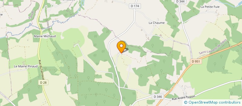 localisation de l'entreprise MADAME ANIE LAMEAU  PARZAC