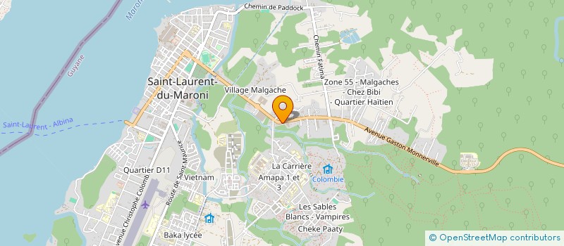 localisation de l'entreprise MADAME ANIHOUVI DJESSOU à SAINT-LAURENT-DU-MARONI