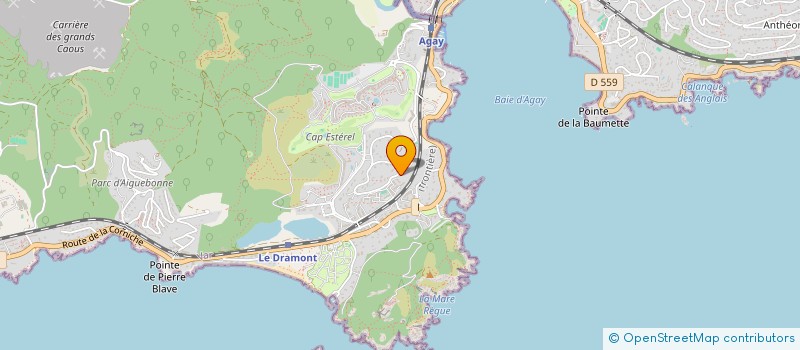 localisation de l'entreprise MADAME ANILDA SOARES DE OLIVEIRA  SAINT-RAPHAEL