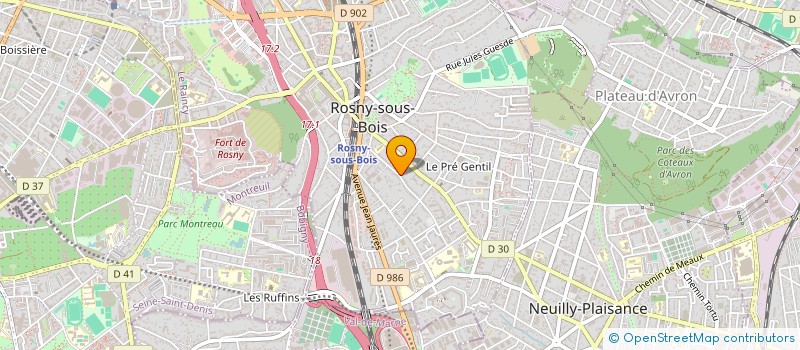 localisation de l'entreprise MADAME ANIOUVI GNASSOUNOU à ROSNY-SOUS-BOIS