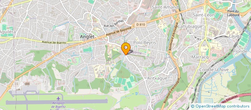 localisation de l'entreprise MADAME ANIRAU LUENU  ANGLET