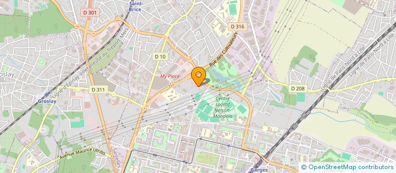 localisation de l'entreprise MADAME ANISAH AFZAL  SARCELLES