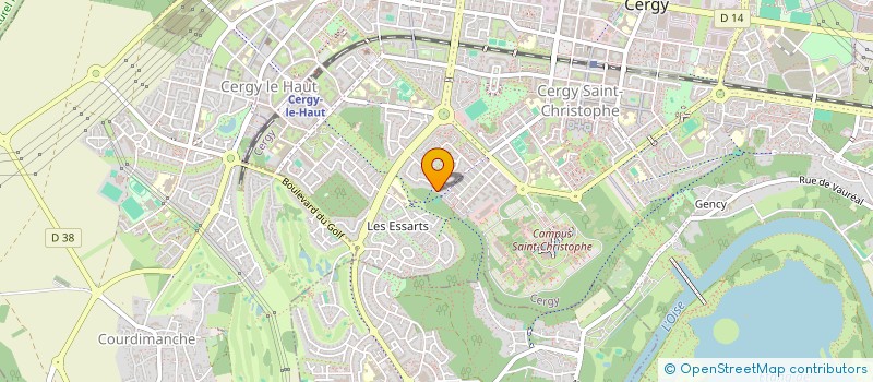 localisation de l'entreprise MADAME ANISOARA ELEK  CERGY