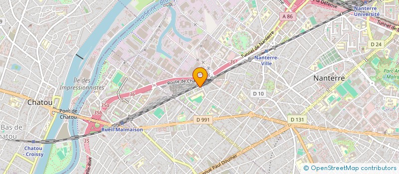 localisation de l'entreprise MADAME ANISSA ABDERRAHMANE  NANTERRE