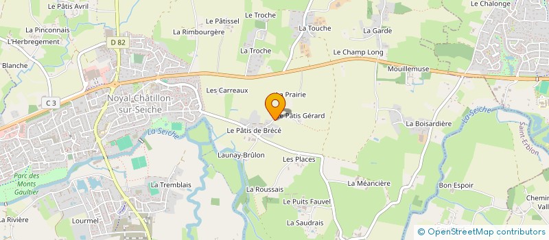 localisation de l'entreprise MADAME ANISSA ABDOU  NOYAL-CHATILLON-SUR-SEICHE