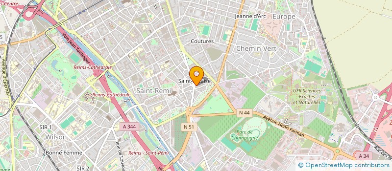 localisation de l'entreprise MADAME ANISSA AIT TAYEB  REIMS