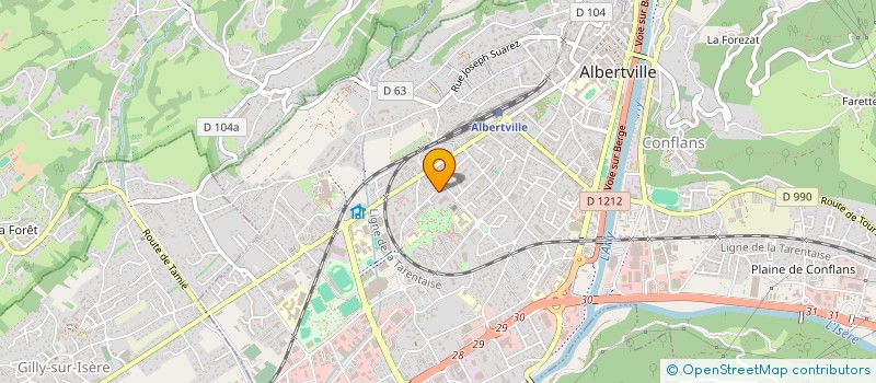 localisation de l'entreprise MADAME ANISSA ASSAHRAOUI  ALBERTVILLE