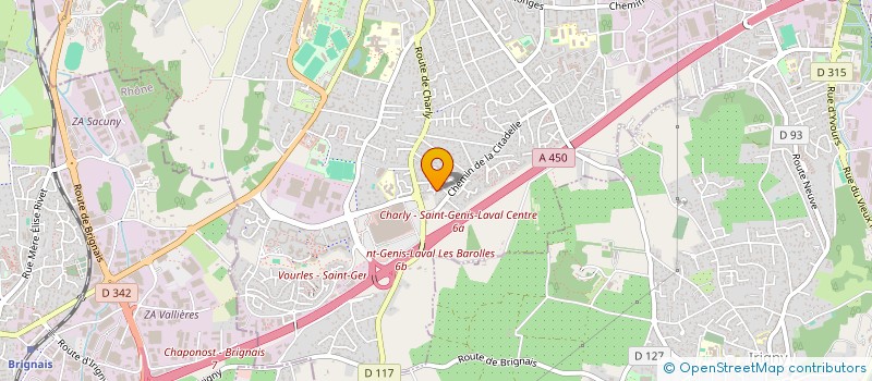 localisation de l'entreprise MADAME ANISSA BACHA  SAINT-GENIS-LAVAL