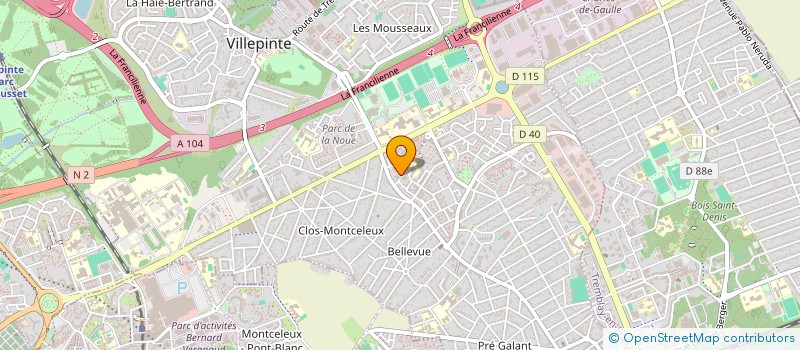localisation de l'entreprise MADAME ANISSA BALOUK à VILLEPINTE