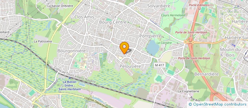 localisation de l'entreprise MADAME ANISSA BENABDALLAH  SAINT-HERBLAIN