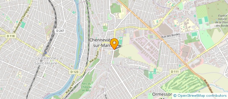 localisation de l'entreprise MADAME ANISSA BENYAGOUB à CHENNEVIERES-SUR-MARNE