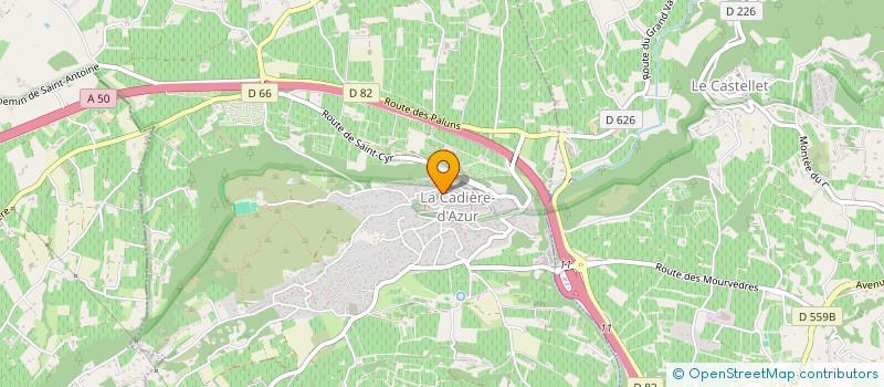 localisation de l'entreprise MADAME ANISSA BORLA  LA CADIERE-D'AZUR