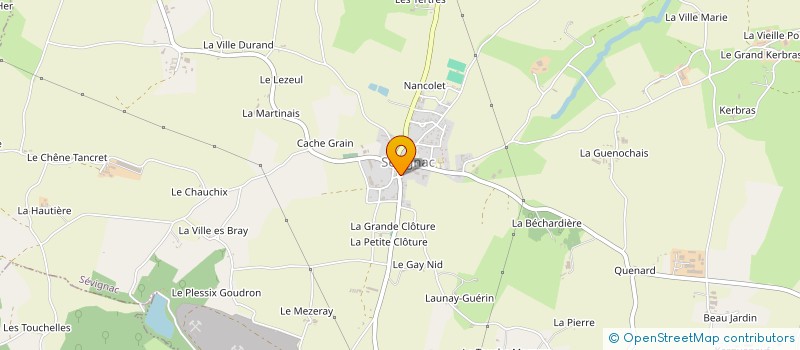 localisation de l'entreprise MADAME ANISSA BOUCHAARA  GUIPRY-MESSAC