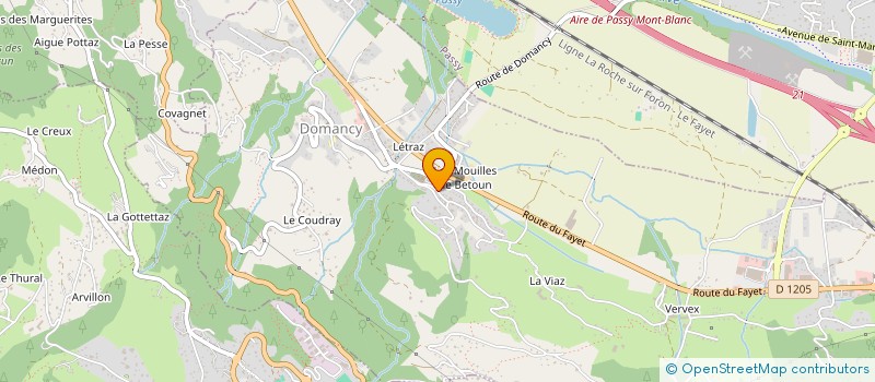 localisation de l'entreprise MADAME ANISSA BOUCHELALEG  DOMANCY