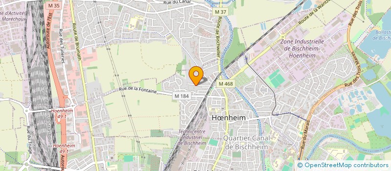 localisation de l'entreprise MADAME ANISSA BOUHADDA  HNHEIM