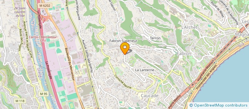 localisation de l'entreprise MADAME ANISSA BOUHAFS à NICE