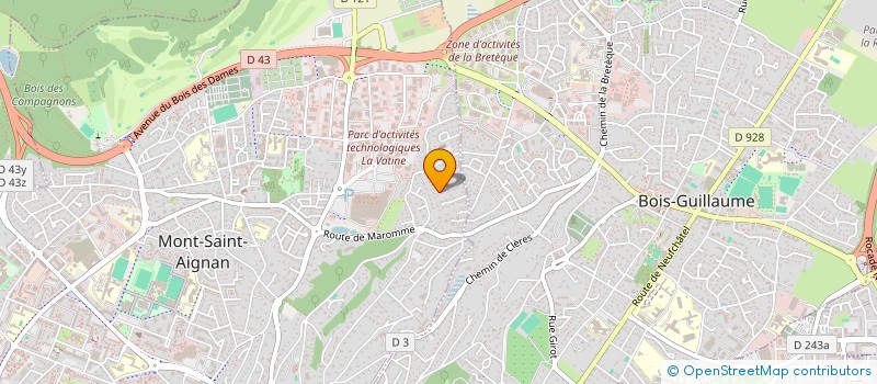 localisation de l'entreprise MADAME ANISSA BOUNAIM  MONT-SAINT-AIGNAN