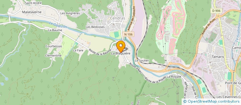 localisation de l'entreprise MADAME ANISSA CHABI  CENDRAS