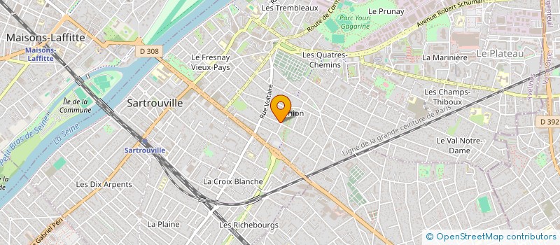 localisation de l'entreprise MADAME ANISSA CHAIB  SARTROUVILLE